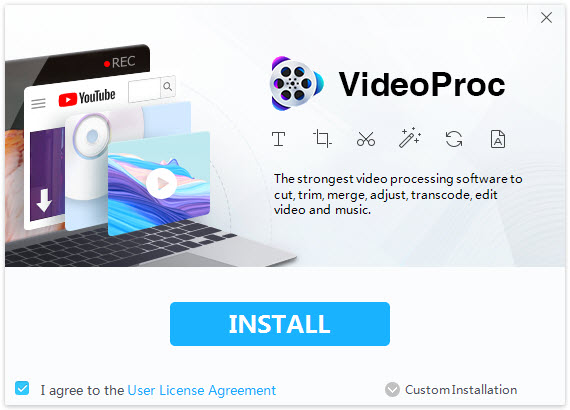 Start VideoProc - agreement