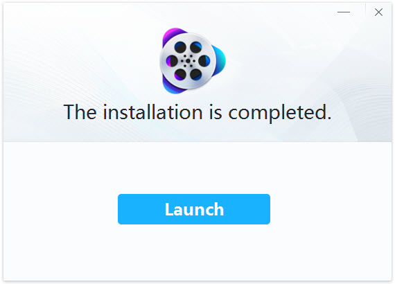 Start VideoProc - finish installation
