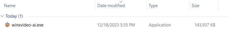 open Winxvideo AI EXE