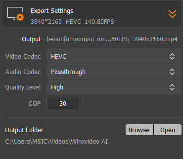 export video