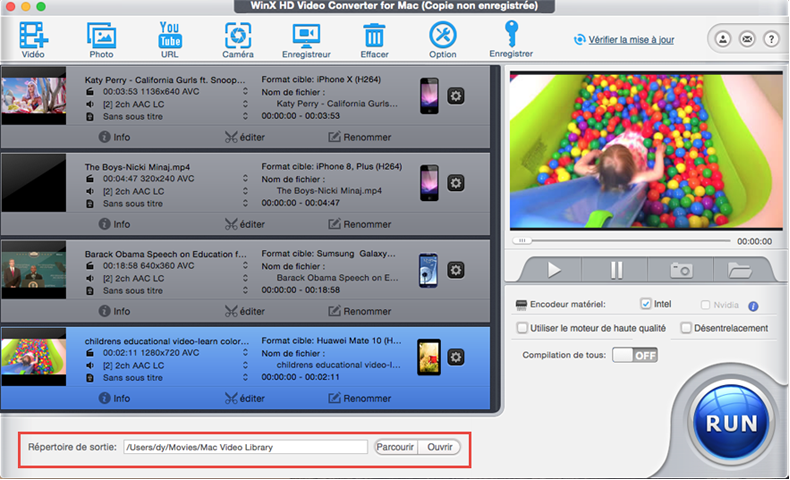 WinX HD Video Converter for Mac User Guide