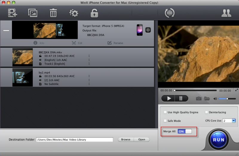 WinX iPhone Converter for Mac User Guide