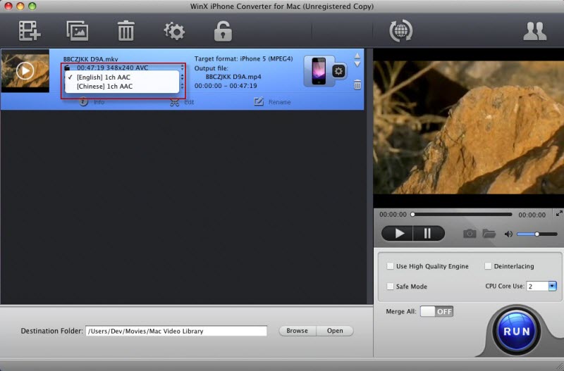 WinX iPhone Converter for Mac User Guide