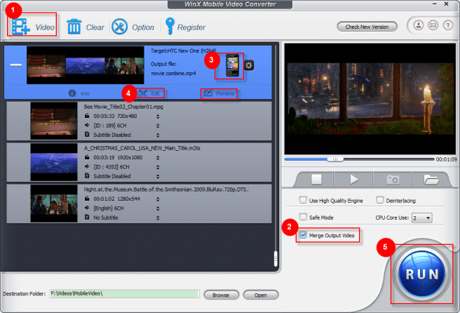 WinX Mobile Video Converter User Guide