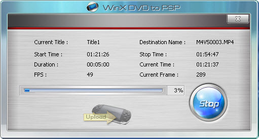 WinX Free DVD to PSP Ripper