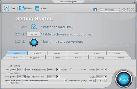 WinX Free DVD Ripper