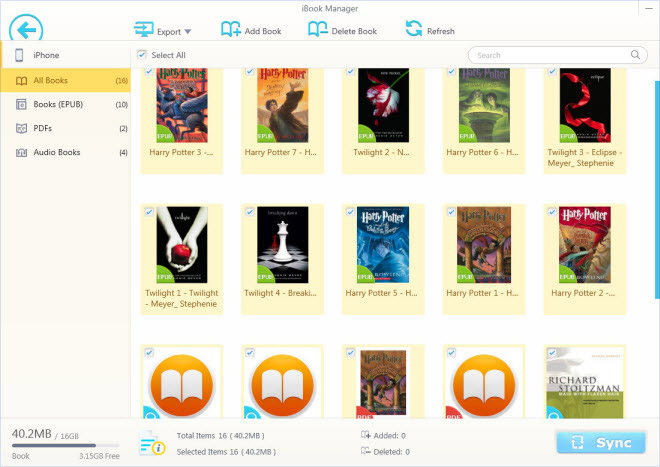 EPUB to PDF converter