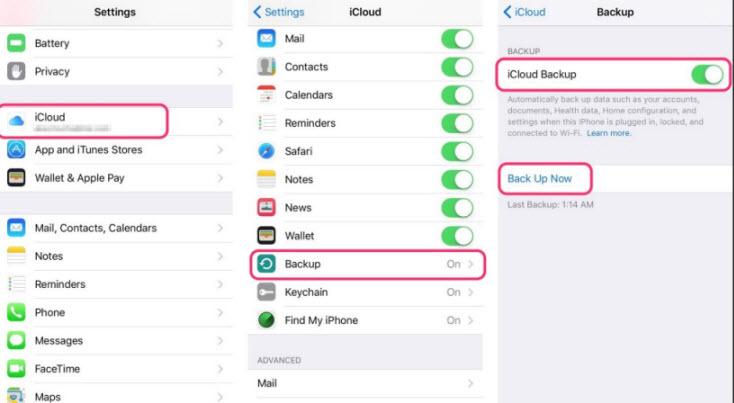 Backup/Transfer Photos from Old iPhone to New iPhone with iCloud
