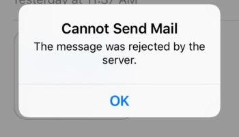 cannot send email after updating to iOS 11