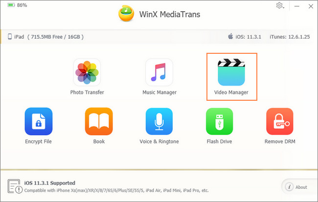 WinX MediaTrans - Video Manager