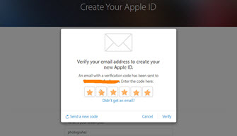 Create iTunes Account on Apple ID Page