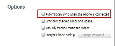 Fix iTunes Running Slow - Disable iTunes automatic syncing