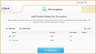 encrypt and decrypt private iphone photos on pc