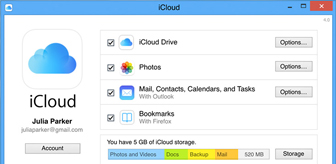 Check iCloud