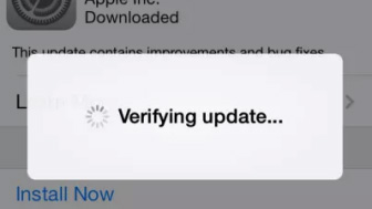 iOS 10 upgrade problem - verifying update