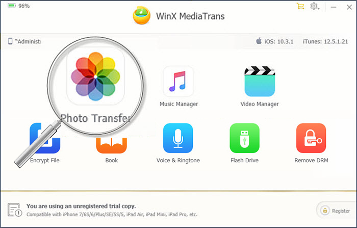 iPhone Manager Transfer Photos