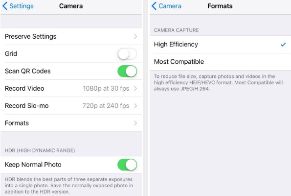 Set iPhone to Capture Photo in JEPG instead of HEIC