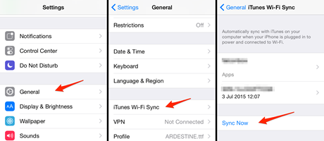 Sync iPhone, iPad, iPod Touch to iTunes with Wi-Fi