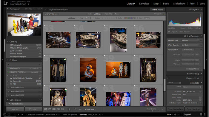 Best iPhoto Alternative for Windows (10) - Adobe Photoshop Lightroom