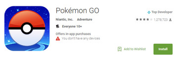 Download Pokemon Go for Android from Google Play Store