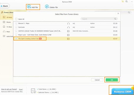 free remove drm from files itunes library