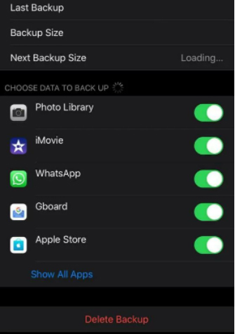 Remove iPhone backup