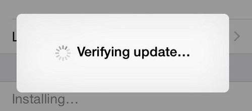 iOS 17 update gets stuck on verifying update
