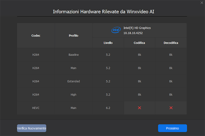 check your hardware info