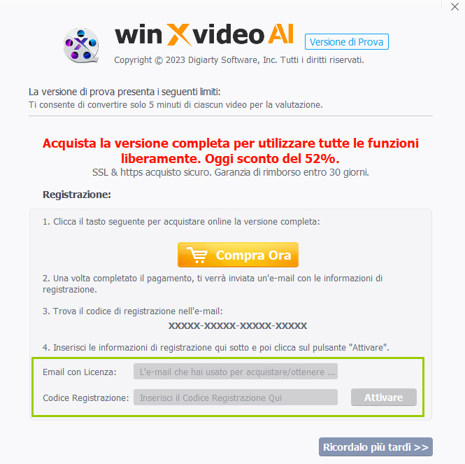 register into Winxvideo AI