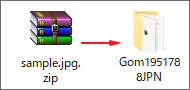 ZIPファイルを解凍