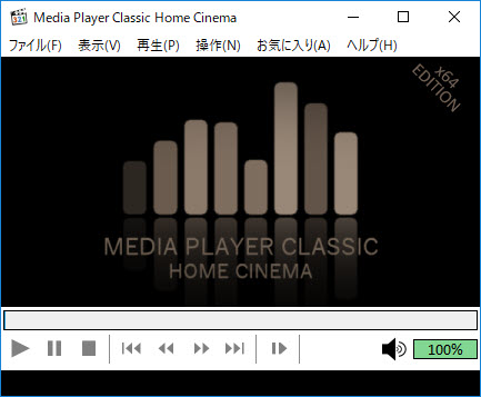 無料動画プレイヤー:MPC-HC
