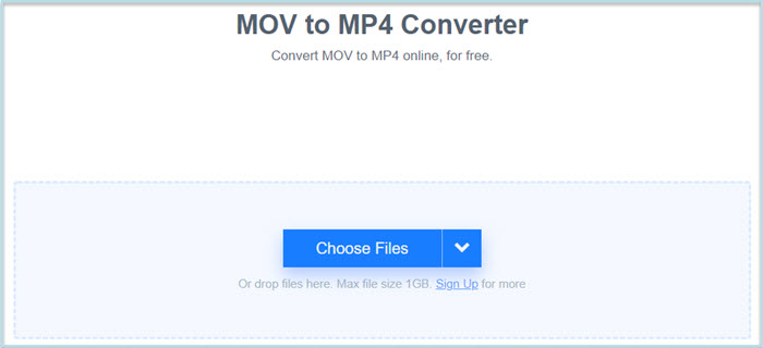 free convert MTS to MOV online