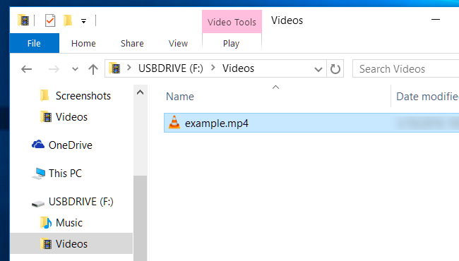 Put MP4 in the right folder