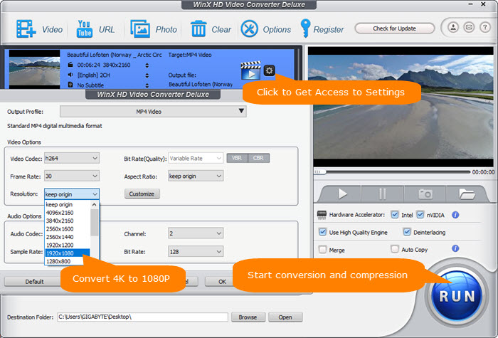 Compress MKV to avoid stuttering