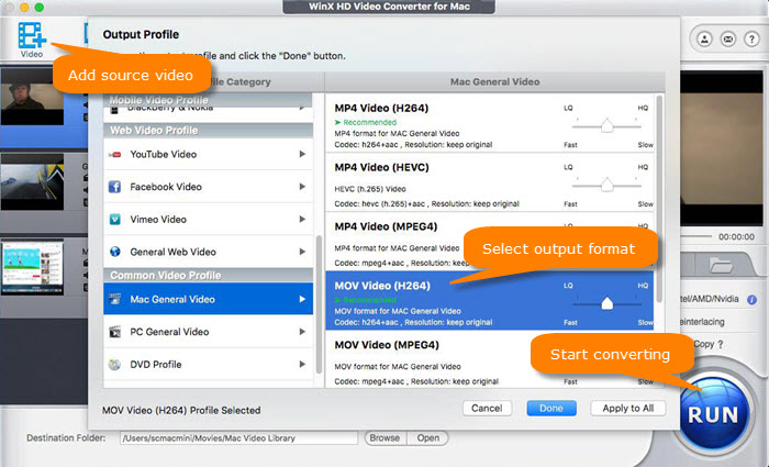 Convert old media for macOS Catalina