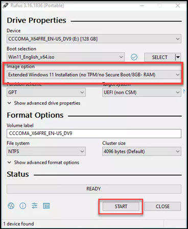 Rufus Windows 11 Installation