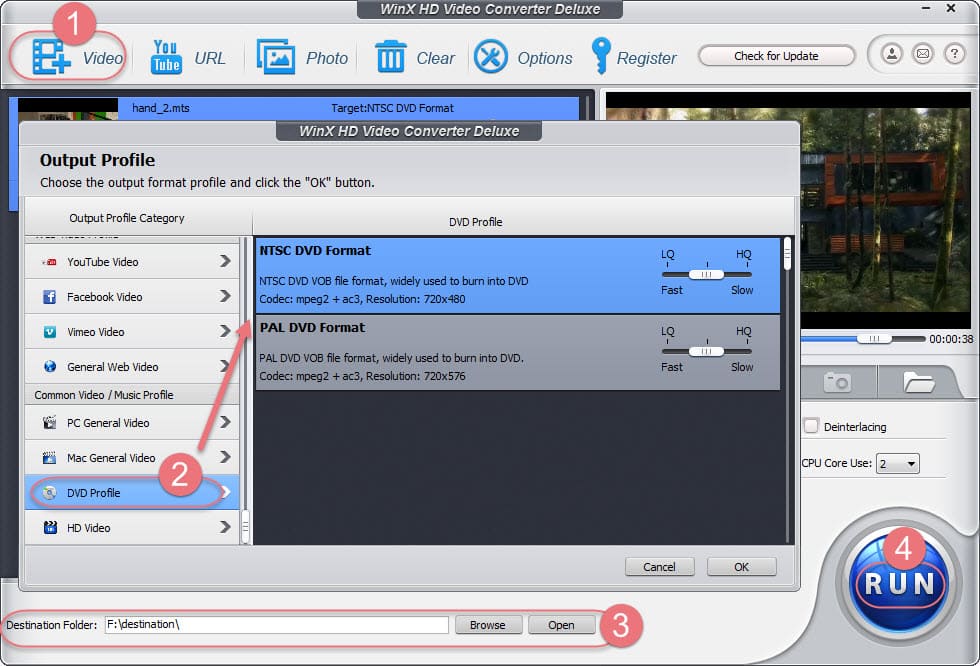 How to write video files to dvd