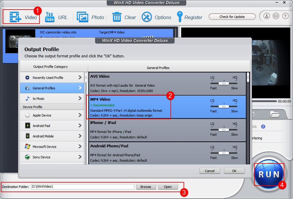 MOD to MP4 Convert MOD Files to MP4 with Zero Quality Loss MOD to MP4 Convert MOD Files to MP4 with Zero Quality Loss