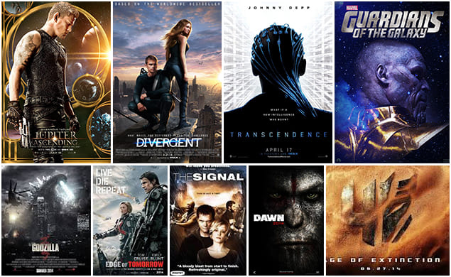 What were some of the top-rated movies of 2014?