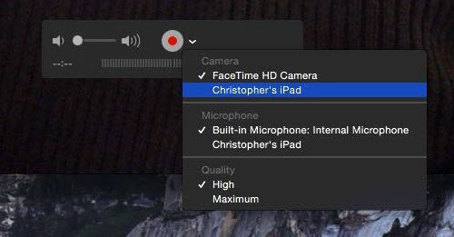 Capture Webcam Video with QuickTime