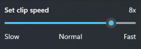 Change video speed in Windows 11 Photos app