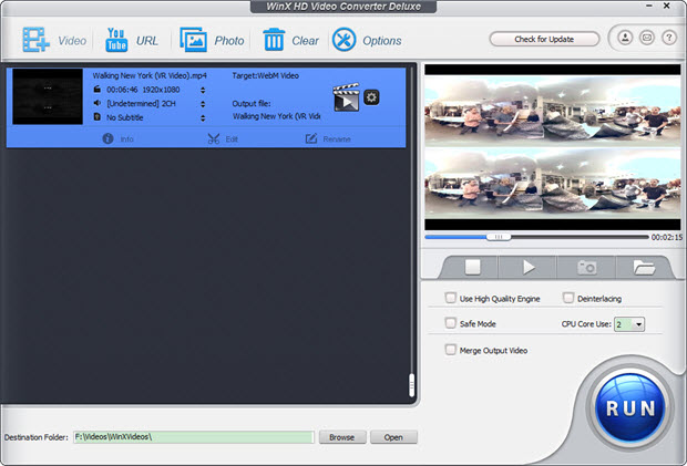 VR Video Format Converter