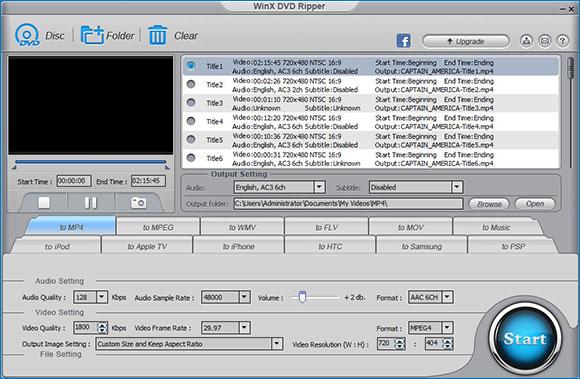 WinX DVD Ripper-DVD Ripper Gratis