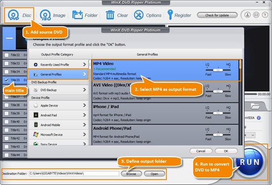 Convert DVD to MP4