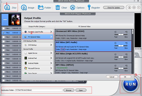 Best DVD to Xvid converter - WinX DVD Ripper Platinum