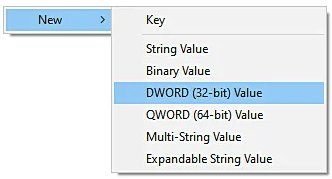 DWORD 32-bit Value