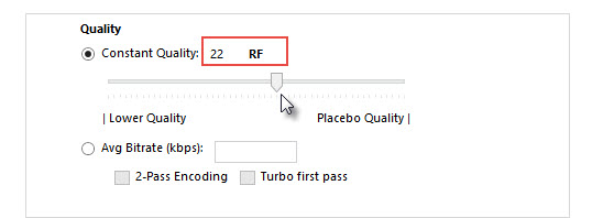 Handbrake best quality for output MP4