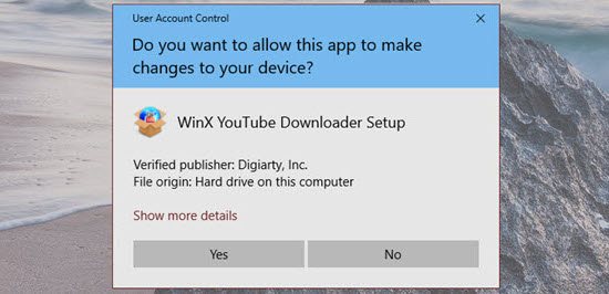 Install WinX YouTube Downloader