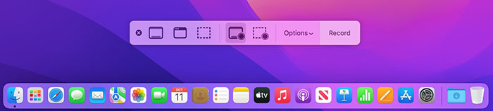 Hotkeys to activate Mac built-in recorder