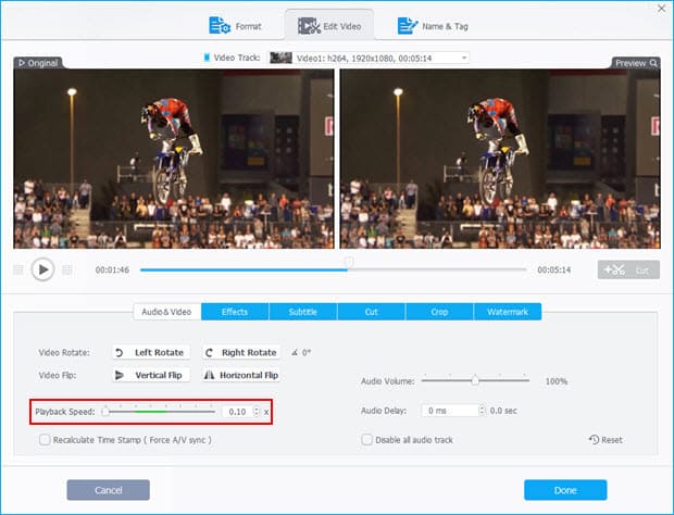 How to convert hevc 4k gopro to facebook with WinX